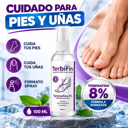 Spray para el Cuidado de Pies y Uñas TerbiFin 100 ml — Tus Pies También Merecen Descansar