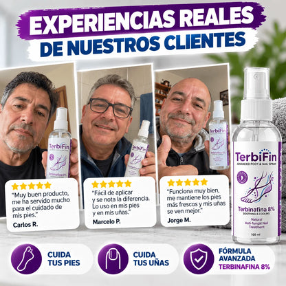 Spray para el Cuidado de Pies y Uñas TerbiFin 100 ml — Tus Pies También Merecen Descansar
