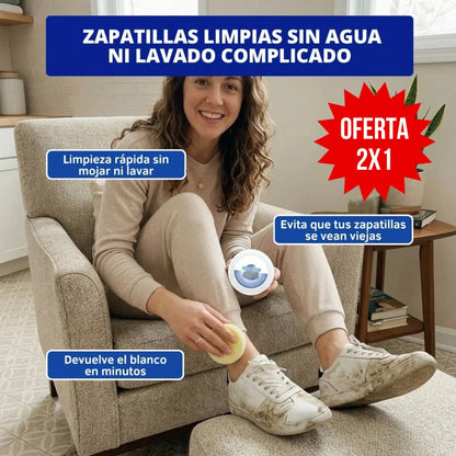 Crema Limpiadora Zapatillas Blancas — Limpias en Minutos Oferta 2x1