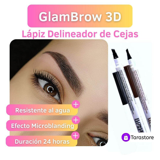 GlamBrow 3D - Lápiz Delineador de Cejas