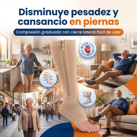 Vital Socks Medias De Compresión Cierre Promo 3 Pares - Hinchazón, pesadez, hormigueo, várices