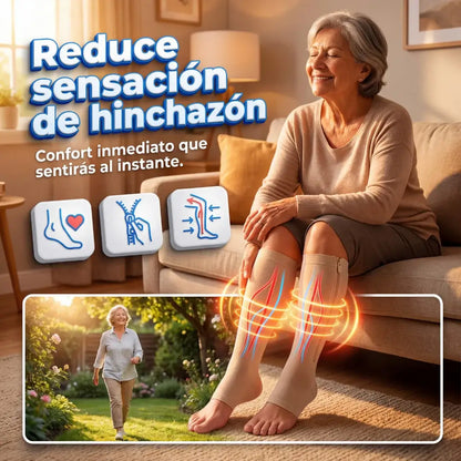 Vital Socks Medias De Compresión Cierre Promo 3 Pares - Hinchazón, pesadez, hormigueo, várices