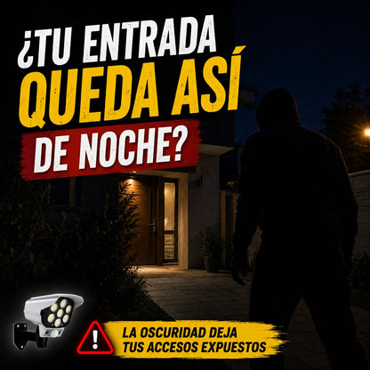 Promo 2 Foco Solar Disuasorio Tipo Cámara — Protege tu Hogar Sin Pagar de Más