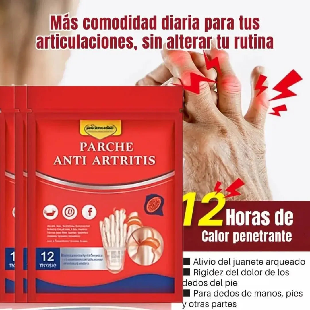 Parches Para Artritis Tratamiento Completo Pack 3 cajas (36 parches) - Adiós al dolor de articulaciones