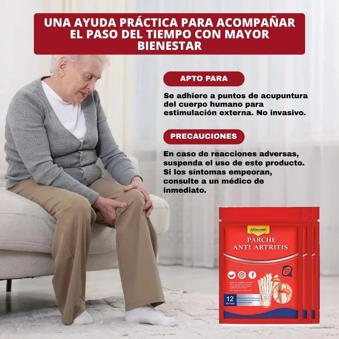 Parches Para Artritis Tratamiento Completo Pack 3 cajas (36 parches) - Adiós al dolor de articulaciones