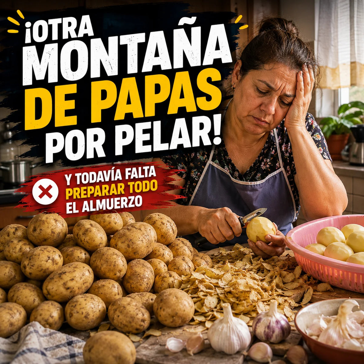 PelaFácil — Pelador Eléctrico de Papas y Ajo, No Más Papa por Papa